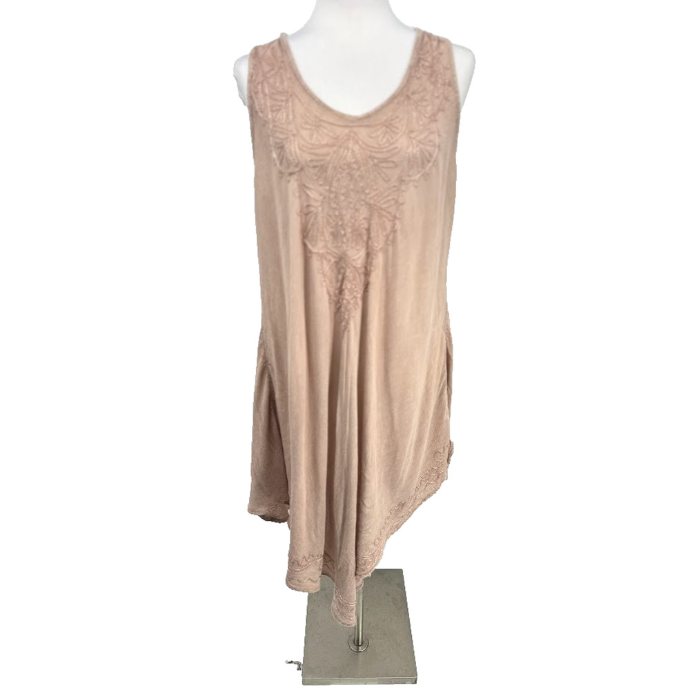 Ashley Taylor Asymmetrical Dress Womens O/S Hippie Boho Festival Floral Cottage
